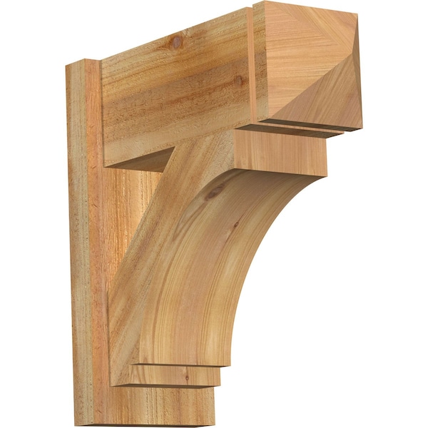 Ekena Millwork Imperial Rough Sawn Arts and Crafts Outlooker, Western Red Cedar, 8"W x 20"D x 20"H OUT08X20X20IMP03RWR - main